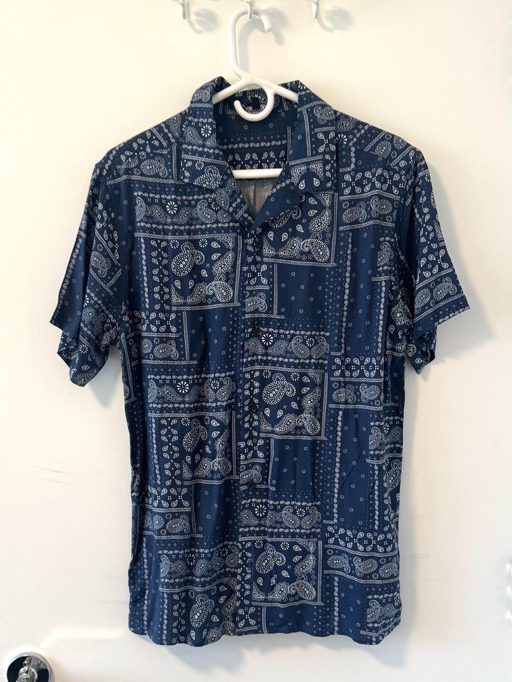 George button front short sleeve shirt